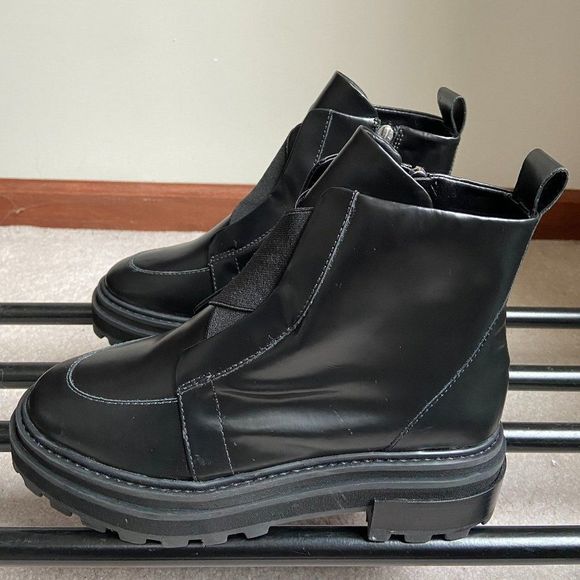 SCHUTZ Women Johan Leather Combat Boots - NEW NWOB - Picture 6 of 8